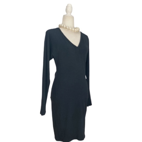 M Missoni Long Sleeve Mini Dress Wool Blend in Black - Picture 13 of 15